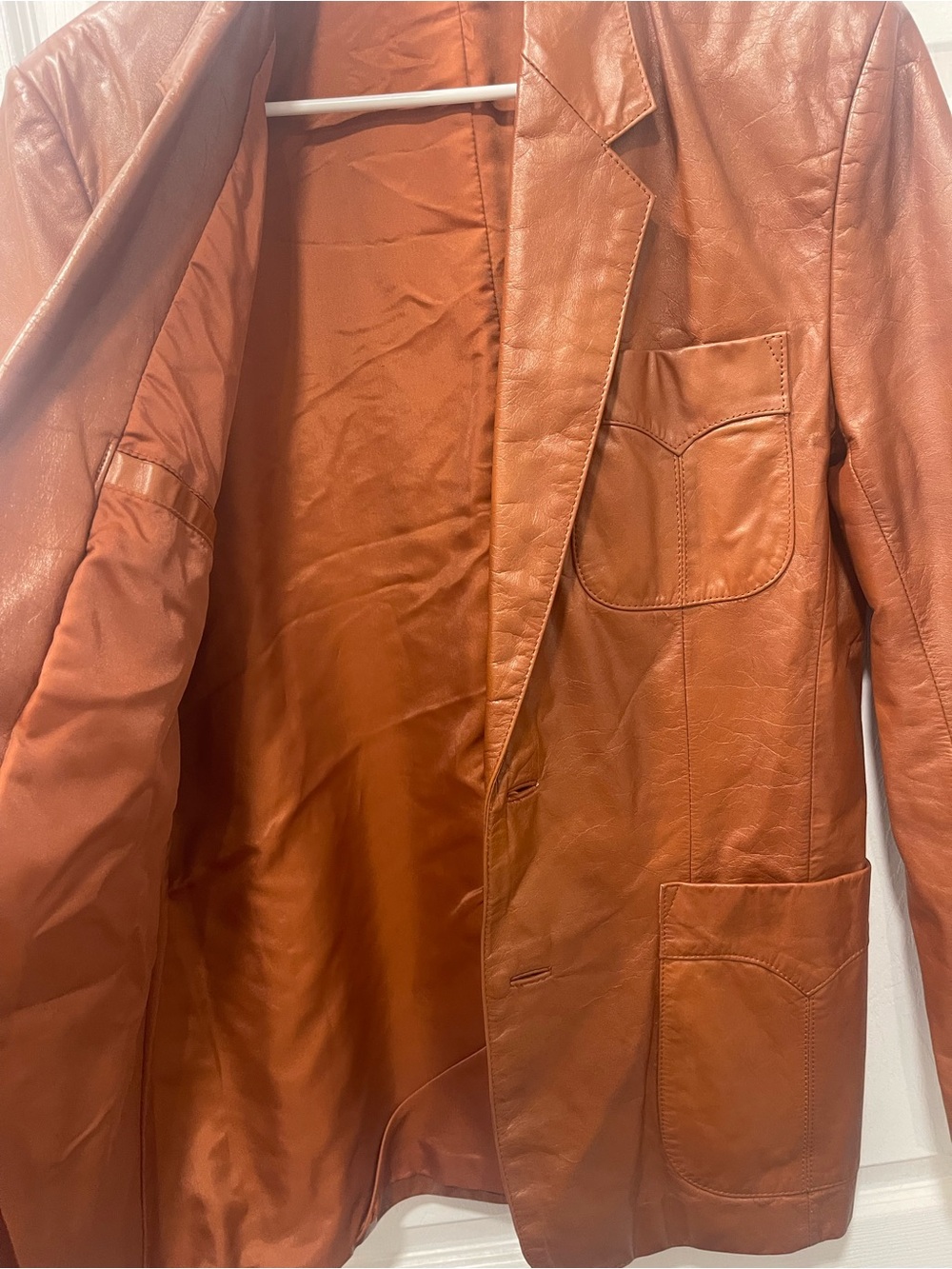 Fantastic International Vintage Men's Brown Leather Jacket-Sz 40